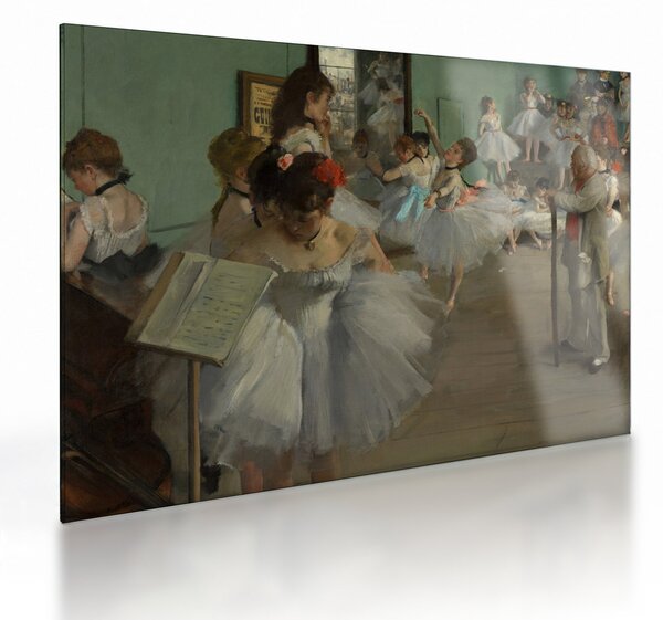 Obraz na szkle - Edgar Degas, The Dance Class, reprodukcje (70x50 cm)