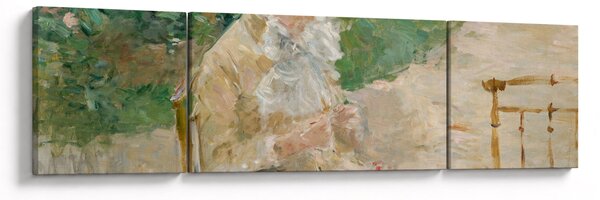 Obraz - Berthe Morisot, Young Woman Knitting, reprodukcje (170x50 cm)