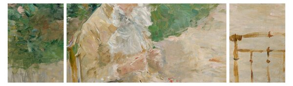 Obraz - Berthe Morisot, Young Woman Knitting, reprodukcje (170x50 cm)