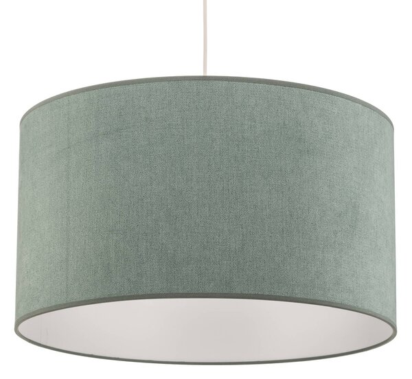 Lampa wisząca Pastell Roller Duolla, możliwość ściemniania, zielony, salon / jadalnia, tkanina / materiał / jedwab