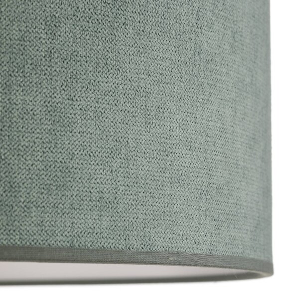 Lampa wisząca Pastell Roller Duolla, możliwość ściemniania, zielony, salon / jadalnia, tkanina / materiał / jedwab