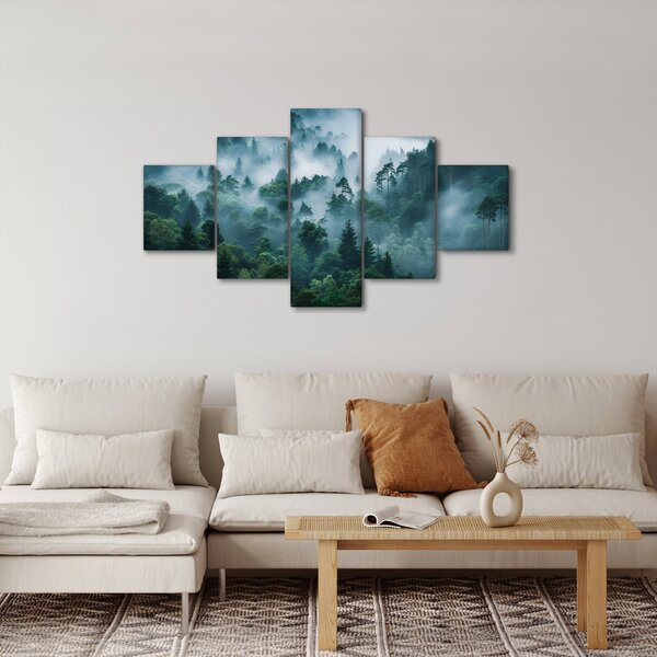 Obraz - Las we mgle (125x70 cm)