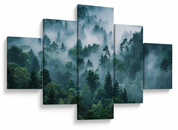 Obraz - Las we mgle (125x70 cm)