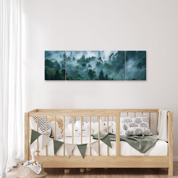 Obraz - Las we mgle (170x50 cm)