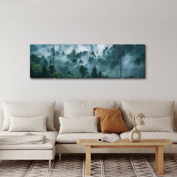 Obraz - Las we mgle (170x50 cm)