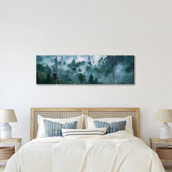 Obraz - Las we mgle (170x50 cm)