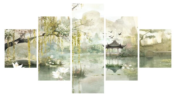 Obraz - Chińskie jezioro (125x70 cm)