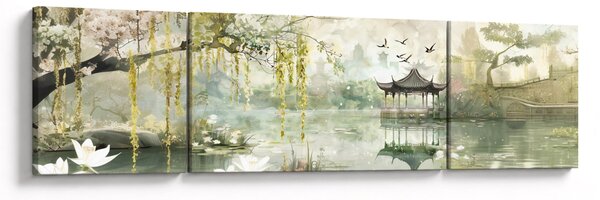 Obraz - Chińskie jezioro (170x50 cm)