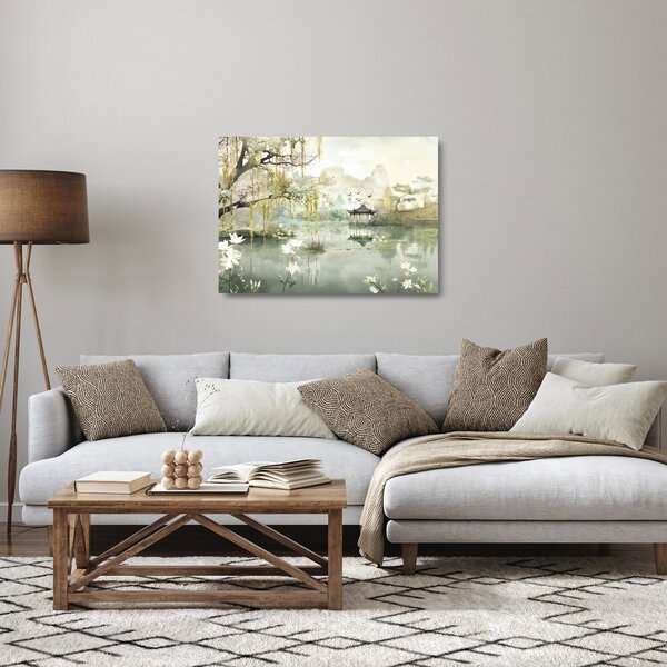 Obraz na szkle - Chińskie jezioro (70x50 cm)