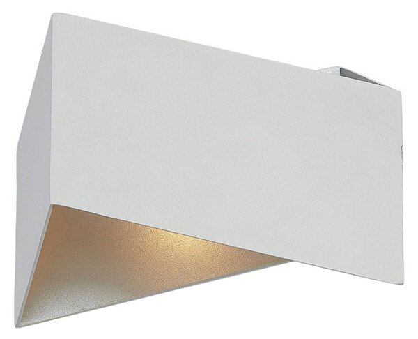 Kinkiet Assona Arcchio, możliwość ściemniania, biały / opal, salon / jadalnia, aluminium, nowoczesny