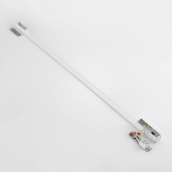 Kinkiet LED Ivano Arcchio, biały / opal, przedpokój, aluminium, nowoczesny