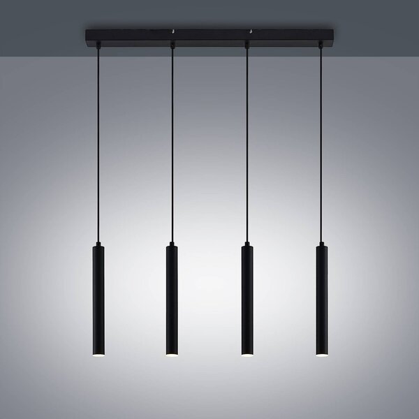 Lampa wisząca Kammeron Arcchio, czarny, salon / jadalnia, metal, nowoczesny
