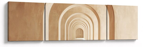 Obraz - Beżowe przejście (170x50 cm)
