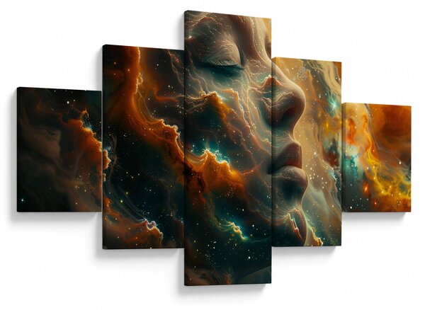 Obraz - Twarz w kosmosie (125x70 cm)