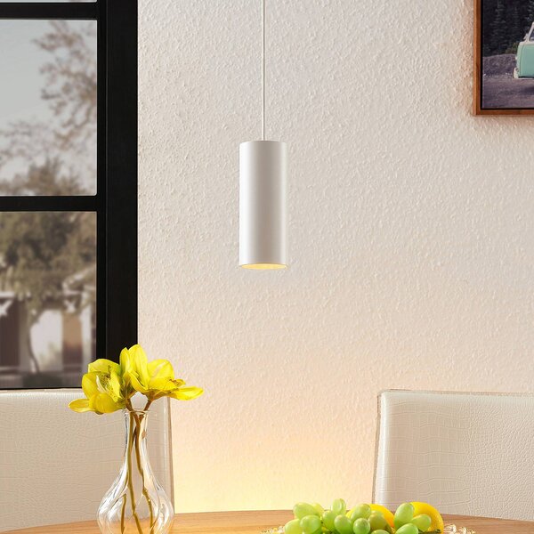 Lampa wisząca Ejona Arcchio, możliwość ściemniania, biały / opal, przedpokój, aluminium, nowoczesny