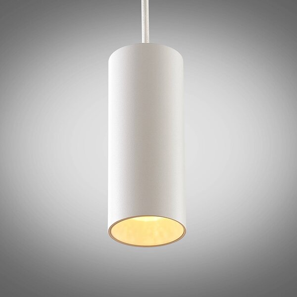 Lampa wisząca Ejona Arcchio, możliwość ściemniania, biały / opal, przedpokój, aluminium, nowoczesny