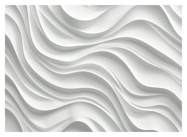 Obraz - 3D białe fale (70x50 cm)