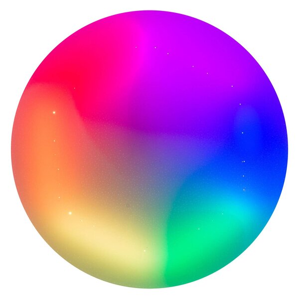 Näve Lampa sufitowa LED Rainbow, możliwość ściemniania, biały / opal, przedpokój, tworzywo sztuczne, nowoczesny