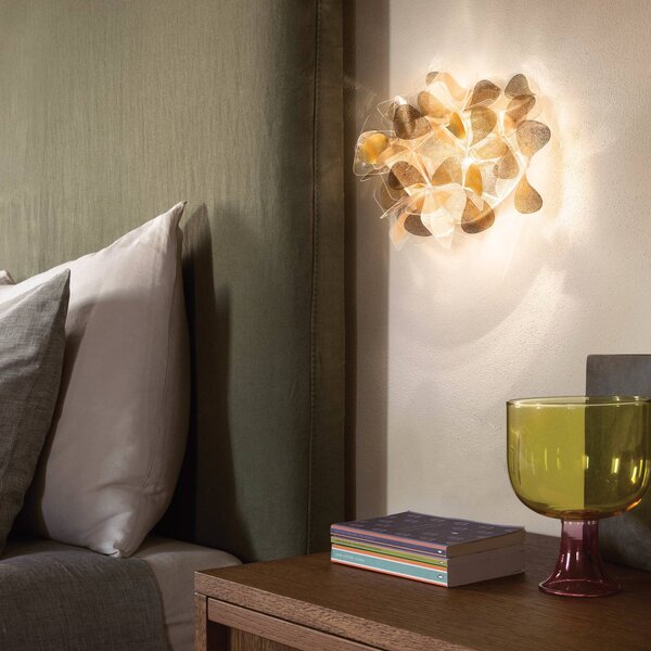 Slamp Kinkiet designerski Clizia Mama Non Mama, możliwość ściemniania, mosiężny / złoty, salon / jadalnia, tworzywo sztuczne, design
