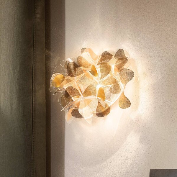Slamp Kinkiet designerski Clizia Mama Non Mama, możliwość ściemniania, mosiężny / złoty, salon / jadalnia, tworzywo sztuczne, design