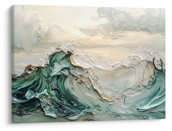 Obraz - 3D abstrakcja morza (70x50 cm)