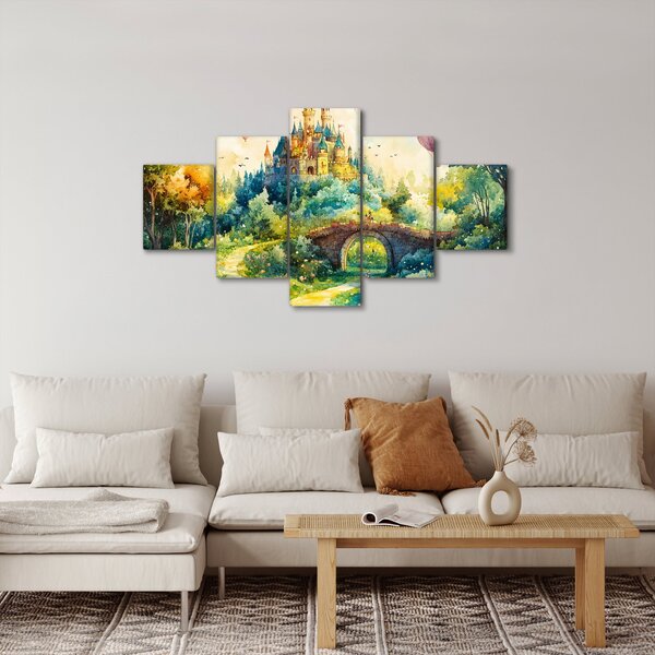 Obraz - Baśniowy zamek (125x70 cm)