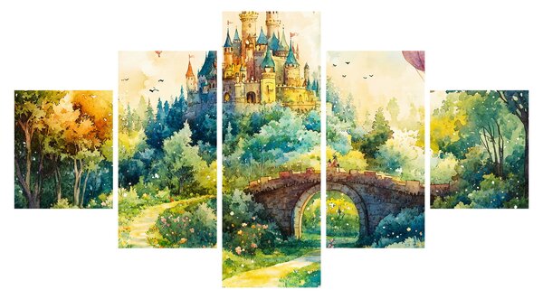Obraz - Baśniowy zamek (125x70 cm)