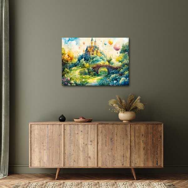 Obraz - Baśniowy zamek (70x50 cm)