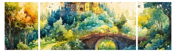 Obraz - Baśniowy zamek (170x50 cm)