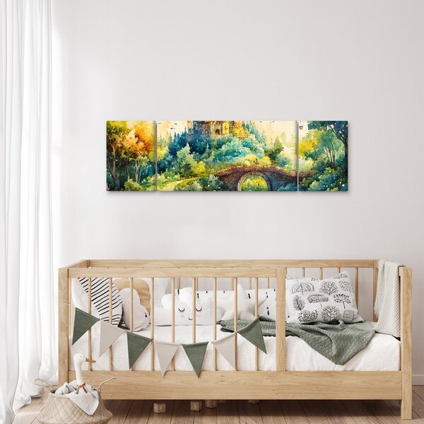 Obraz - Baśniowy zamek (170x50 cm)