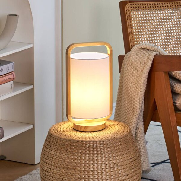 Pauleen Lampa stołowa Woody Charm, jasne drewno, salon / jadalnia, drewno, młodzieżowy