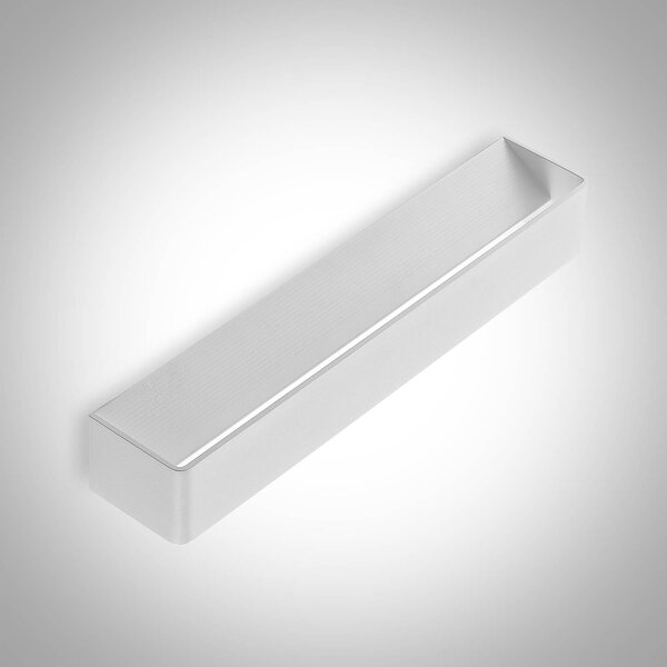 Kinkiet LED Karam Arcchio, możliwość ściemniania, biały / opal, salon / jadalnia, aluminium, nowoczesny