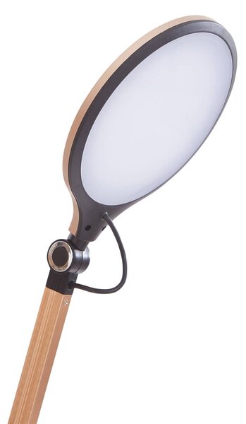 Lampa biurkowa LED Nyxaris Lindby, możliwość ściemniania, mosiężny / złoty, biuro, tworzywo sztuczne, nowoczesny