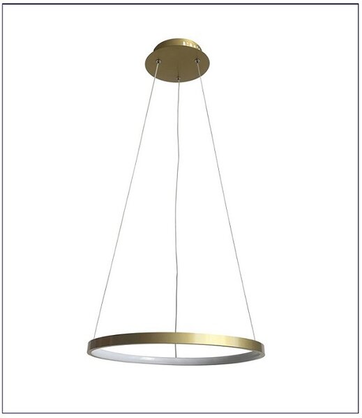 Złota lampa wisząca w kształcie ringu 40 cm - 14X V083 F3-T47