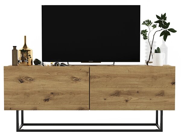 Szafka rtv na nóżkach dąb artisan C3-S03