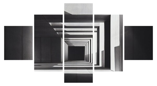 Obraz - Kwadratowy tunel (125x70 cm)