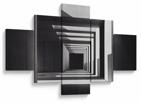 Obraz - Kwadratowy tunel (125x70 cm)