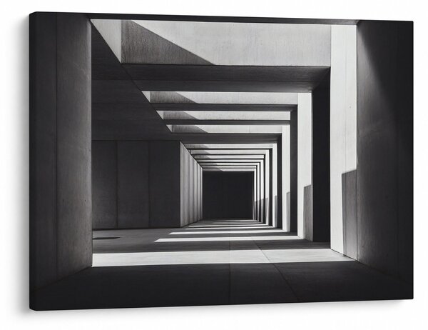 Obraz - Kwadratowy tunel (70x50 cm)