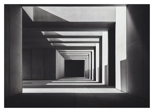 Obraz - Kwadratowy tunel (70x50 cm)