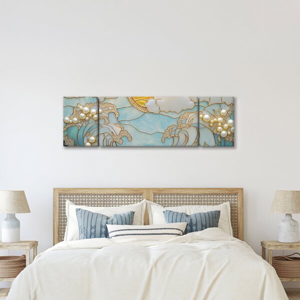 Obraz - 3D perły w oceanie (170x50 cm)