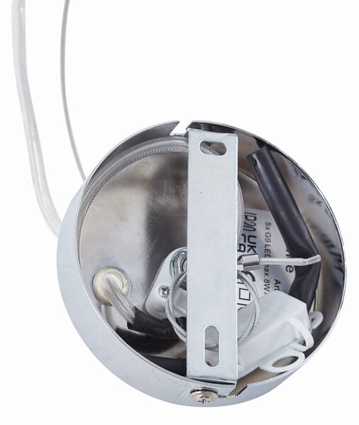 Lampa wisząca Kaelor Lucande, możliwość ściemniania, miedziany, salon / jadalnia, aluminium, design