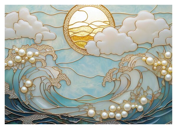Obraz - 3D perły w oceanie (70x50 cm)