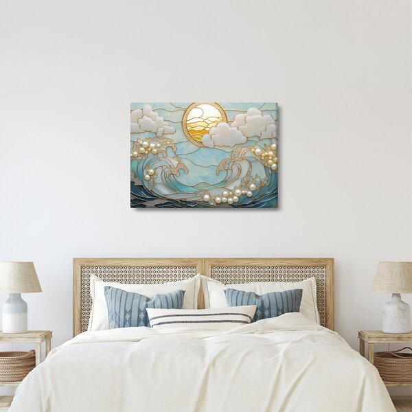Obraz - 3D perły w oceanie (70x50 cm)