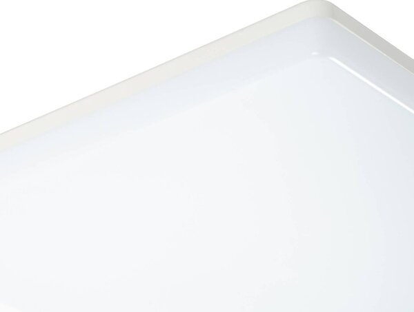 Lampa sufitowa LED PRIOS Artin, czujnik, kątowy, 28 cm Artin, biały / opal, łazienka, tworzywo sztuczne, nowoczesny