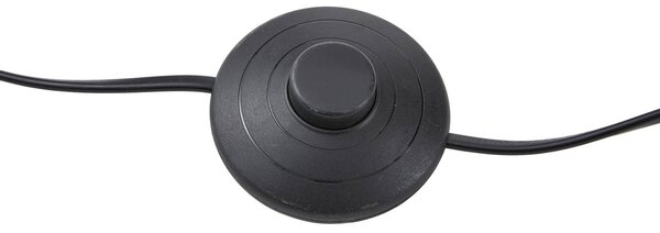Lampa stojąca LED Madu Lucande, możliwość ściemniania, czarny, salon / jadalnia, metal, nowoczesny