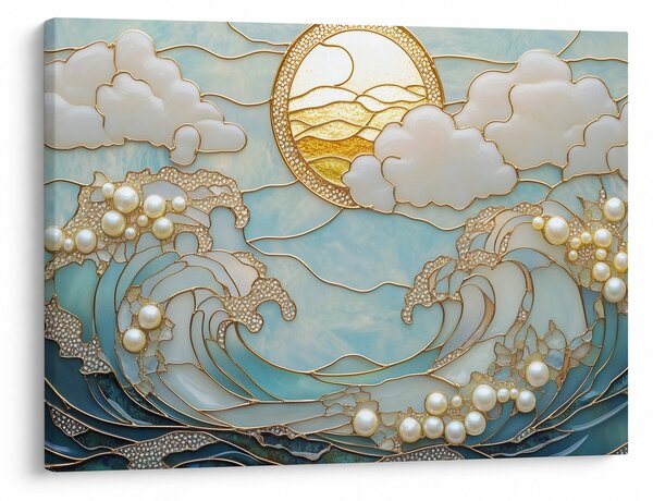 Obraz - 3D perły w oceanie (70x50 cm)