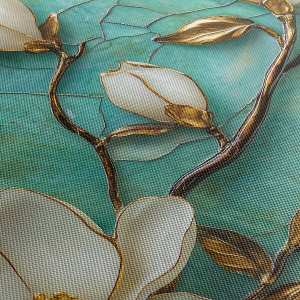 Obraz - 3D magnolie (170x50 cm)