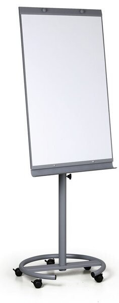 Mobilny flipchart ROUND BW, magnetyczny