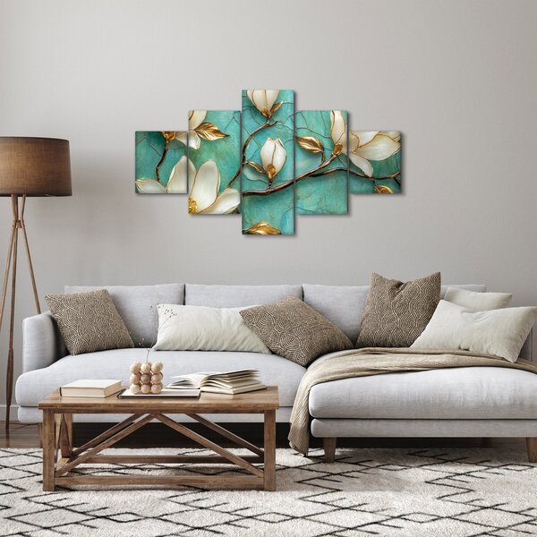 Obraz - 3D magnolie (125x70 cm)