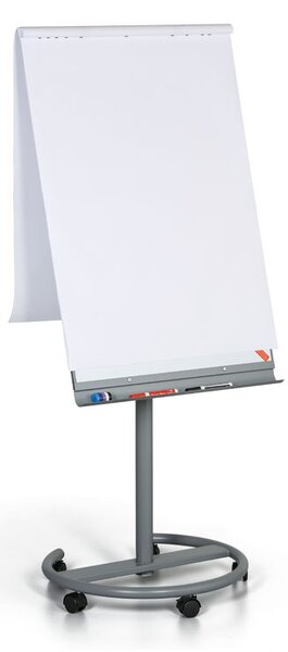 Mobilny flipchart ROUND BW, magnetyczny